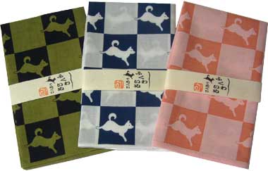 日本手拭い福和犬シリーズ