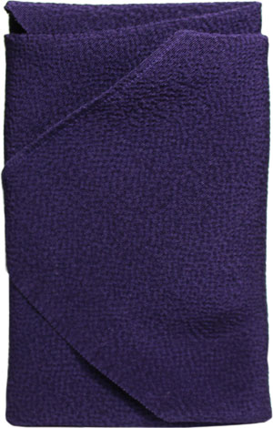 丹後ちりめん紫色（中巾）袱紗包み
