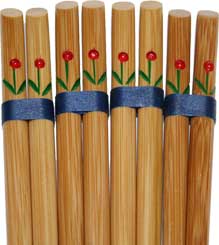 豊後の竹箸　花入り箸