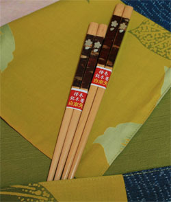 樺巻銘木箸
