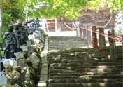 大山阿夫利神社の長い石段
